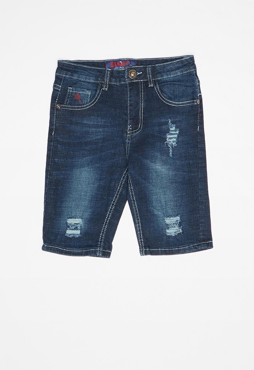 SOVIET - B verratti denim short - blue