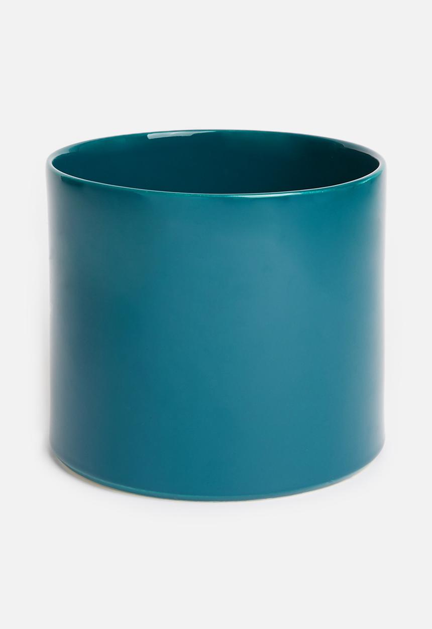 Urchin Art - Cora planter - glazed teal