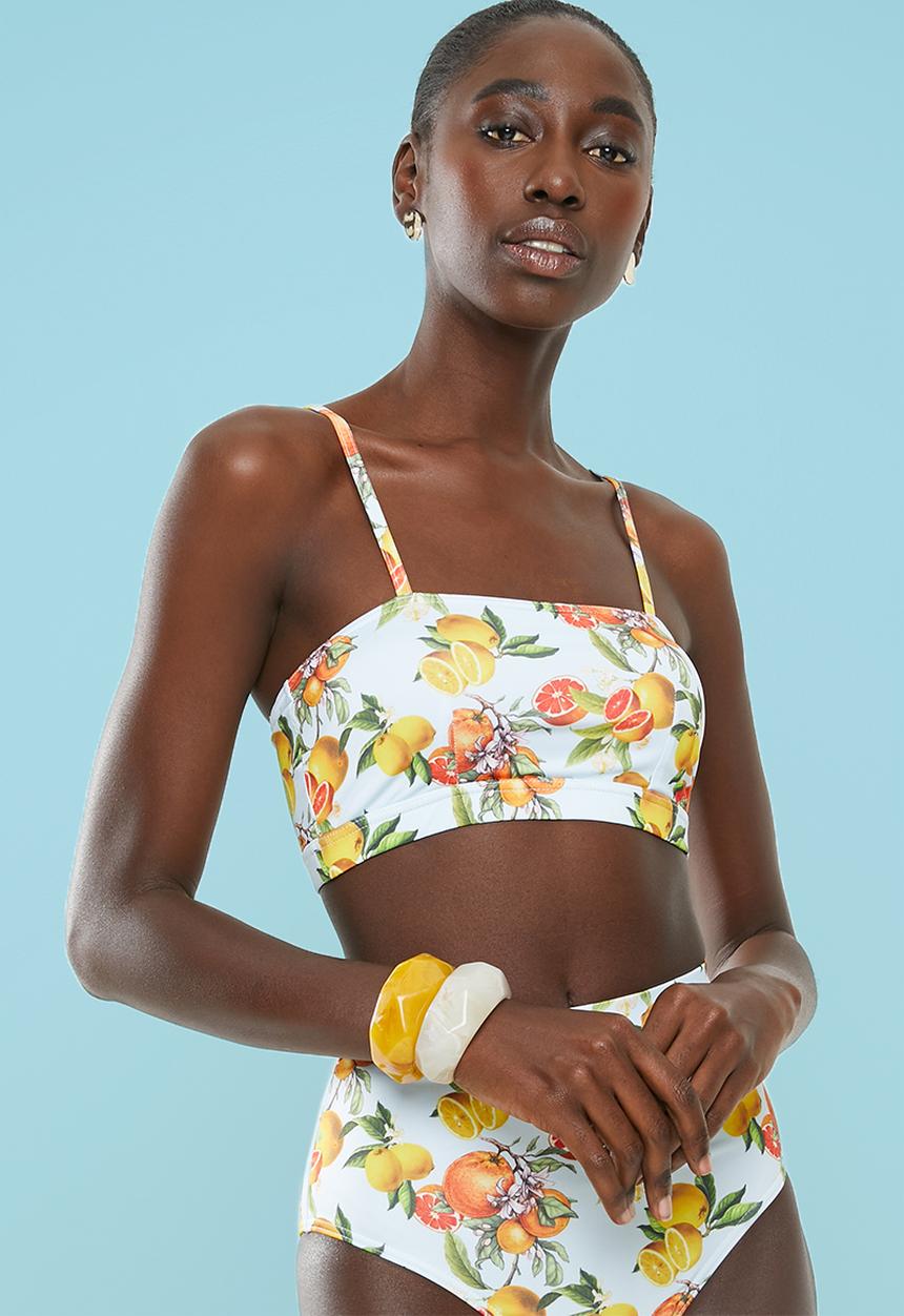 Superbalist - Cropped bikini top - multi