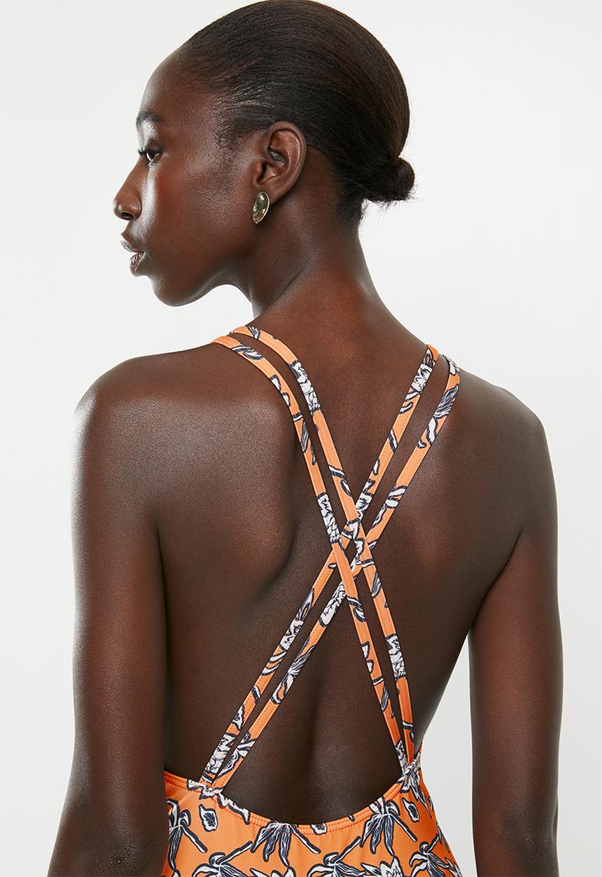 Superbalist - High neck one piece - orange