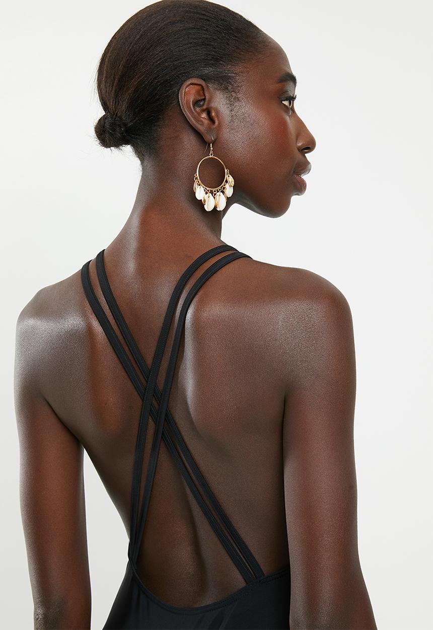 Superbalist - High neck one piece - black
