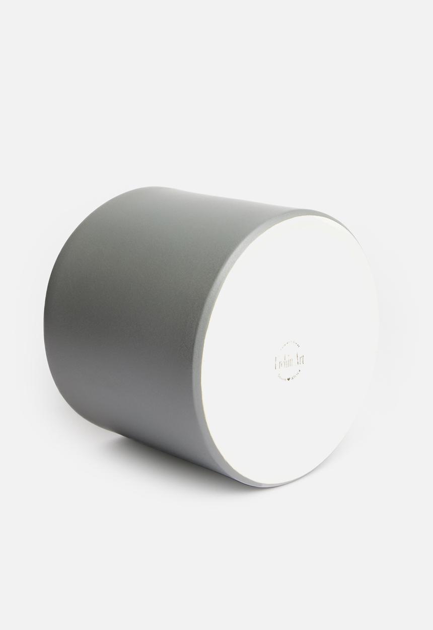 Urchin Art - Cora planter - grey