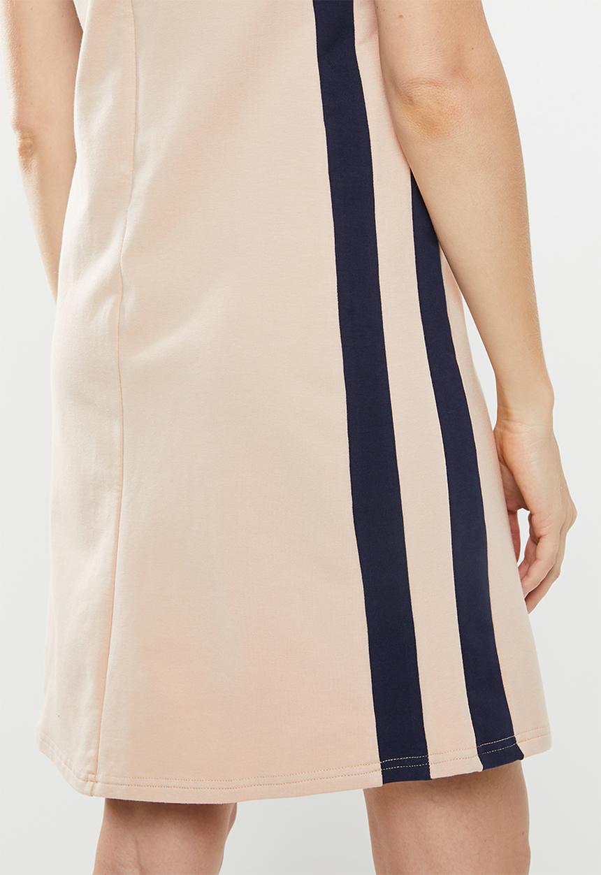 POLO - Hazel colour blocked dress - neutral
