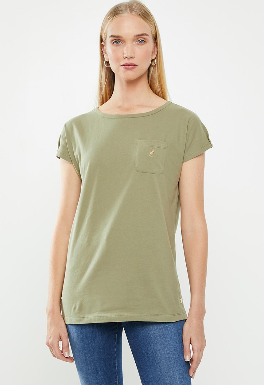 POLO - Ivy capped sleeve tee - green