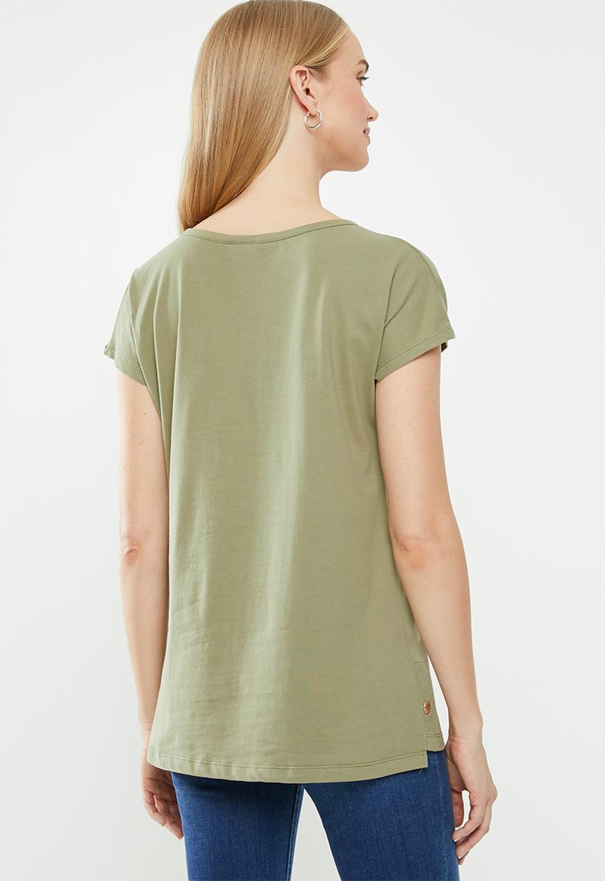 POLO - Ivy capped sleeve tee - green