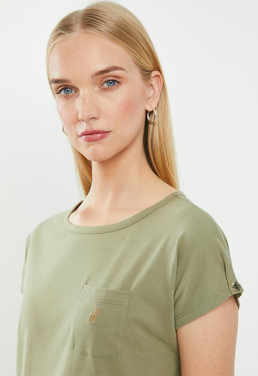 POLO - Ivy capped sleeve tee - green