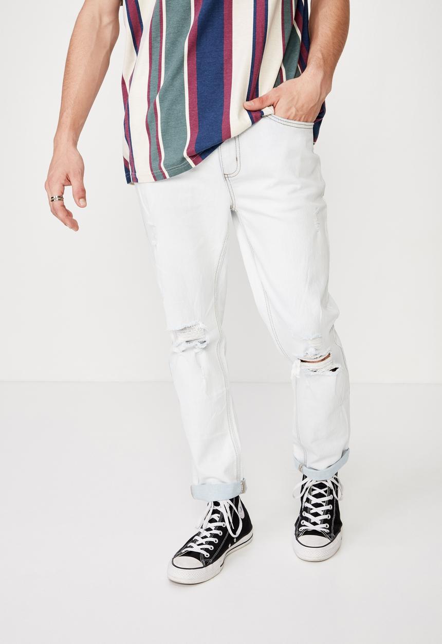 Factorie - Relaxed tapered jean - light blue