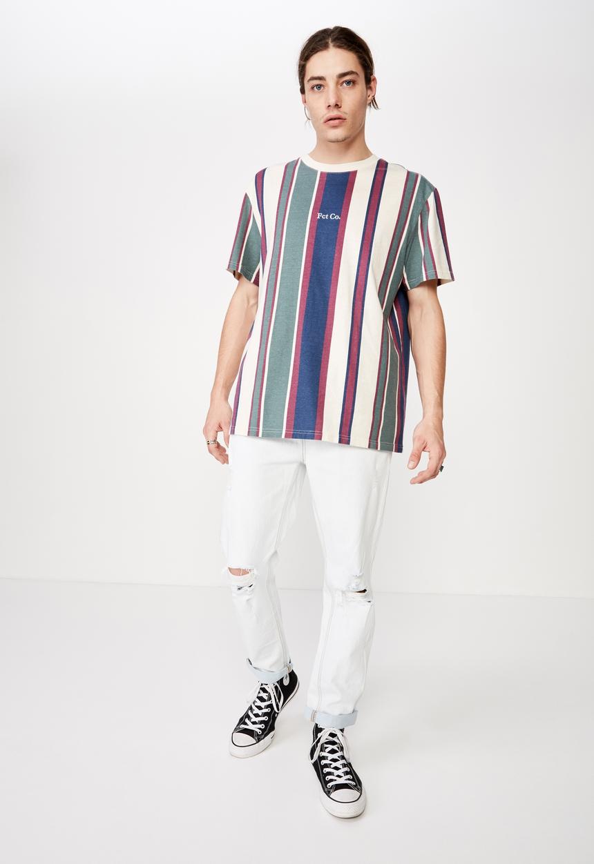 Factorie - Relaxed tapered jean - light blue
