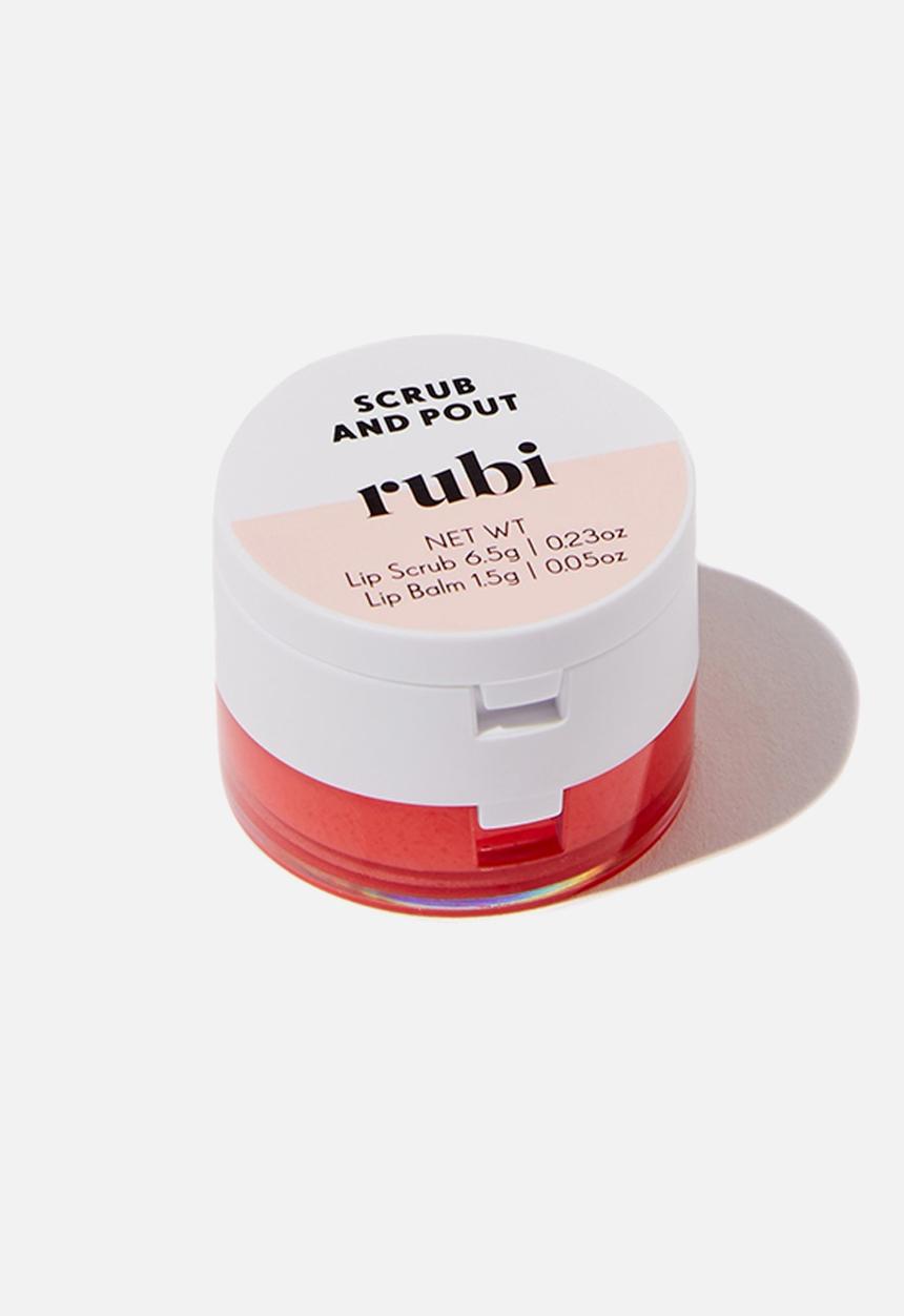 Cotton On - Rubi lip balm & scrub duo - strawberry