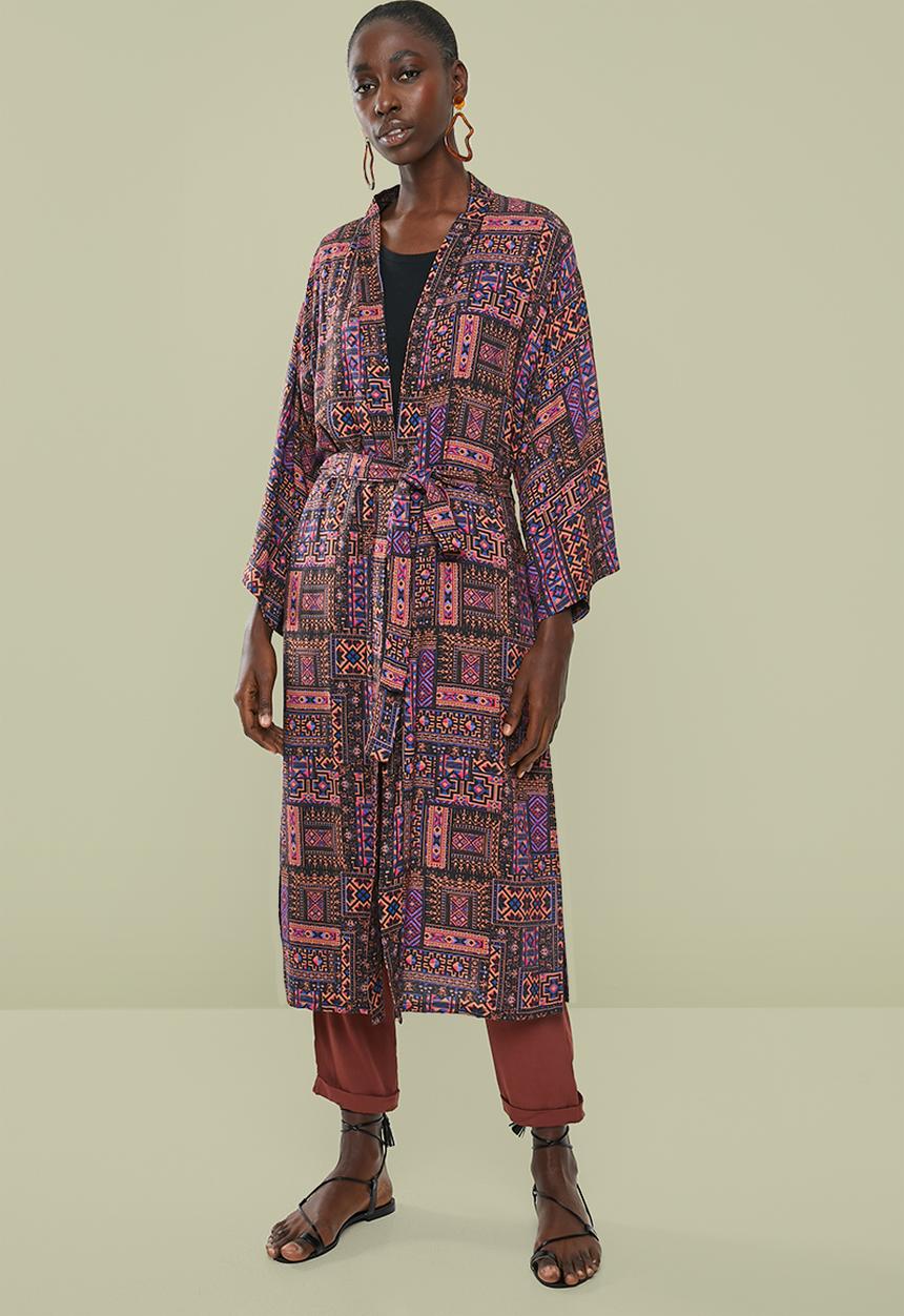 Superbalist - Printed longer length shacket - multi