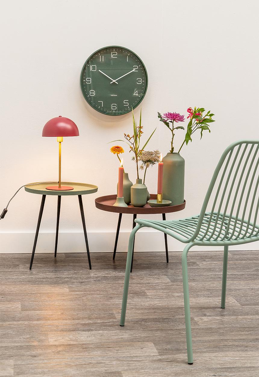 Present Time - Lofty wall clock - green