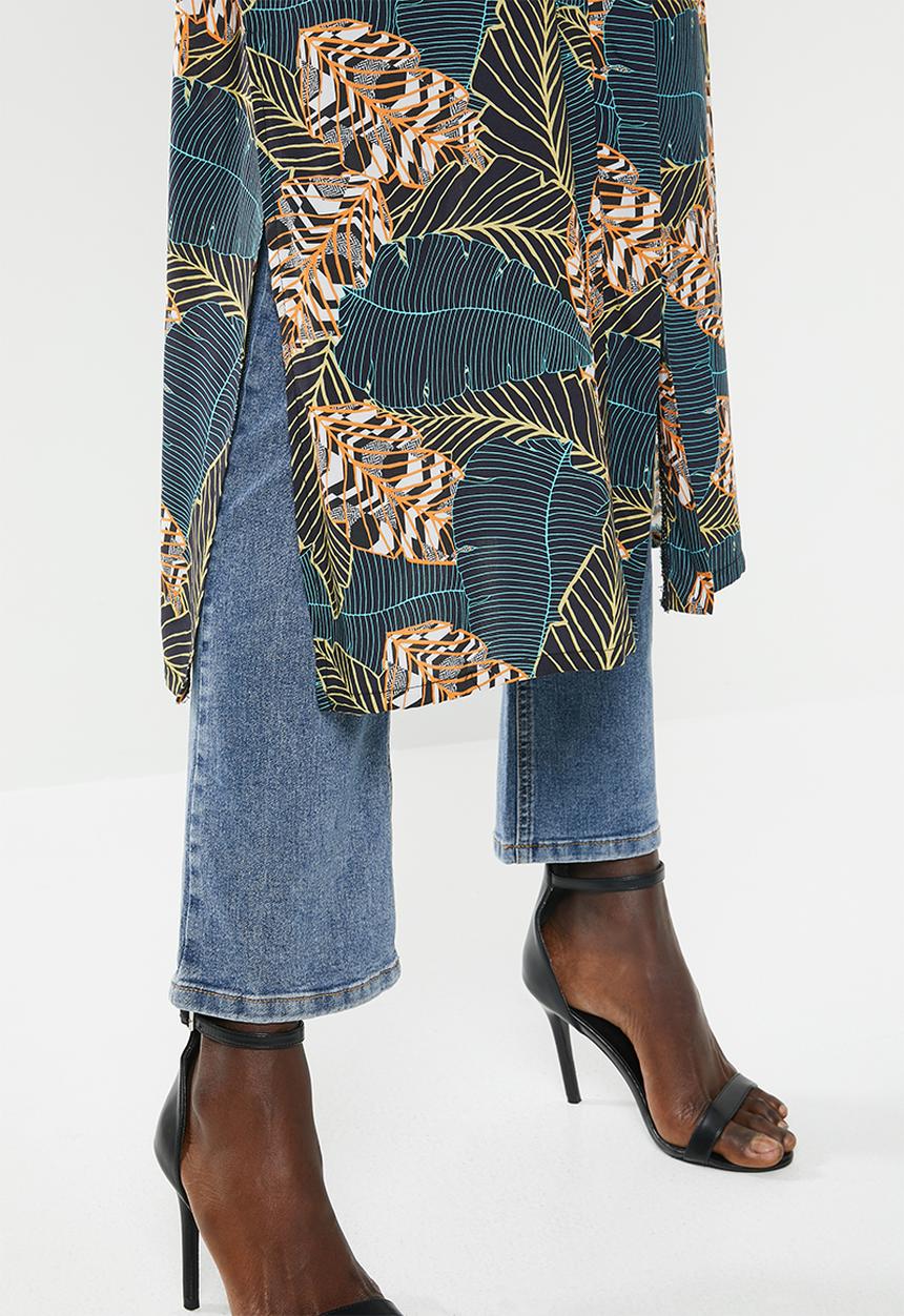 Superbalist - Printed longer length shacket - multi