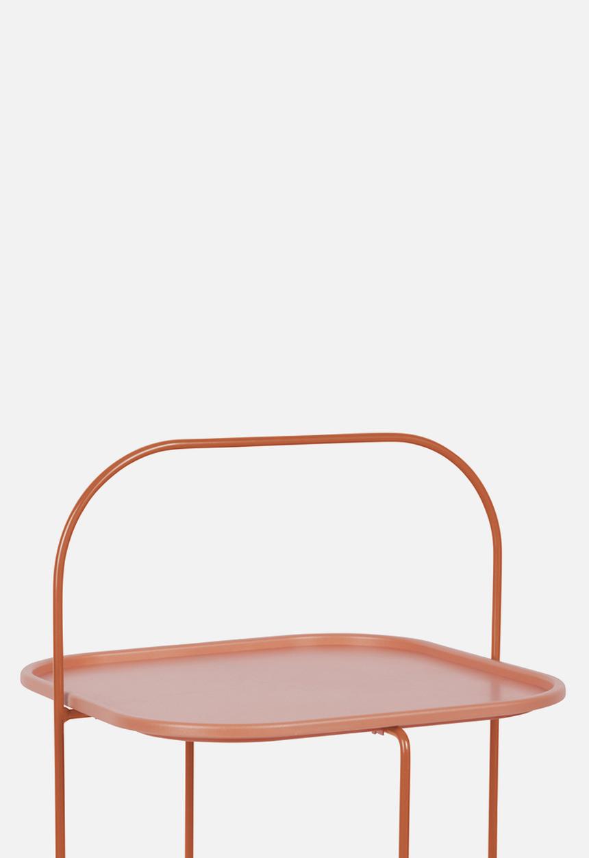 Present Time - Trays side table - steel rust