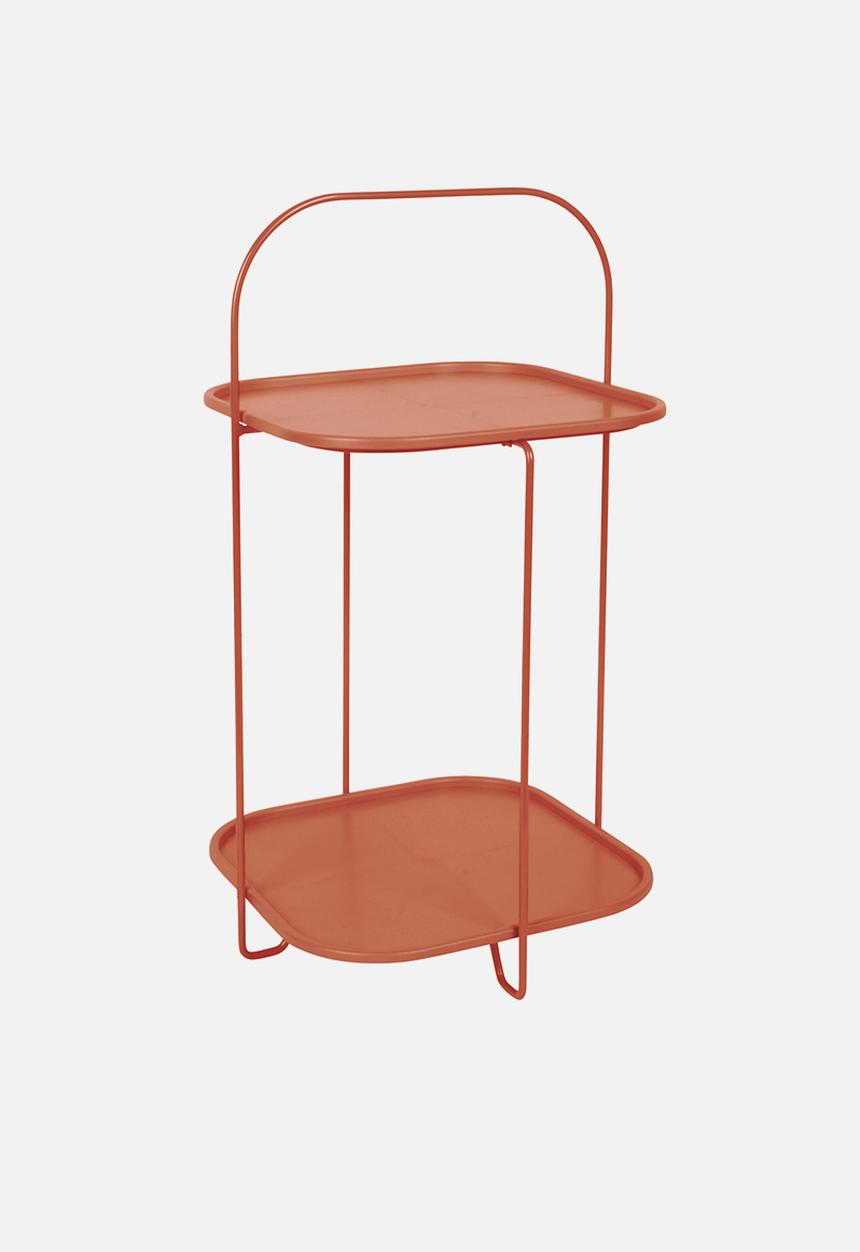 Present Time - Trays side table - steel rust