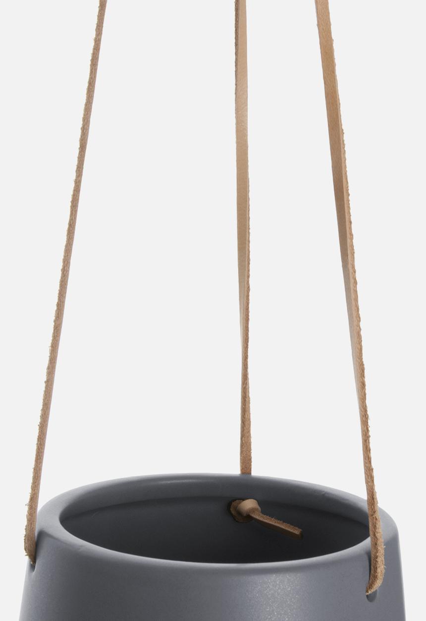 Present Time - Skittle hanging pot - warm grey