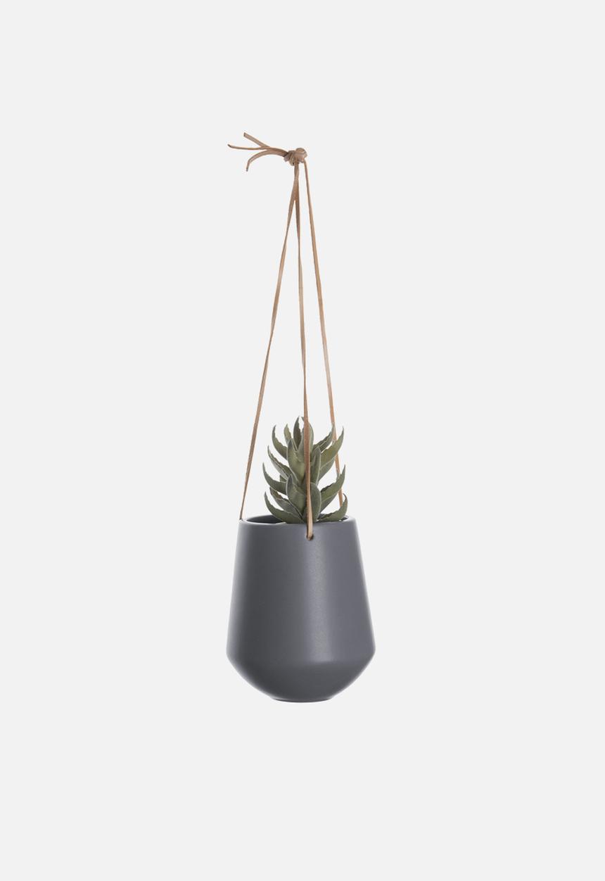 Present Time - Skittle hanging pot - warm grey