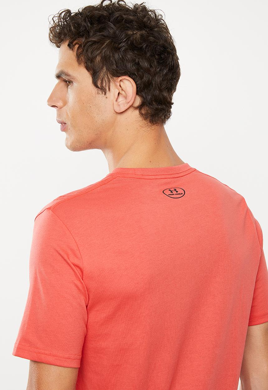 Under Armour -  Performance apparel colour blocked short sleeve tee - grey & red