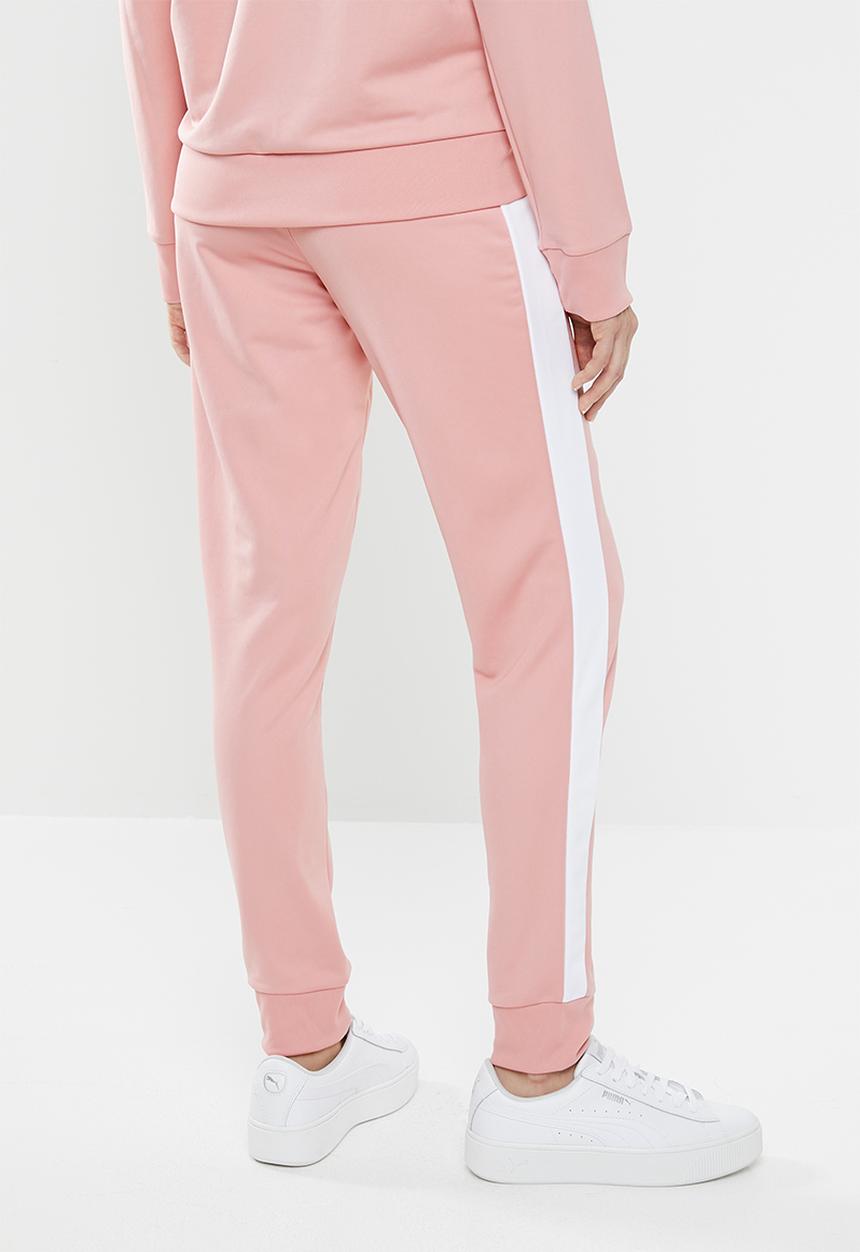 PUMA - Classic track pants - pink & white