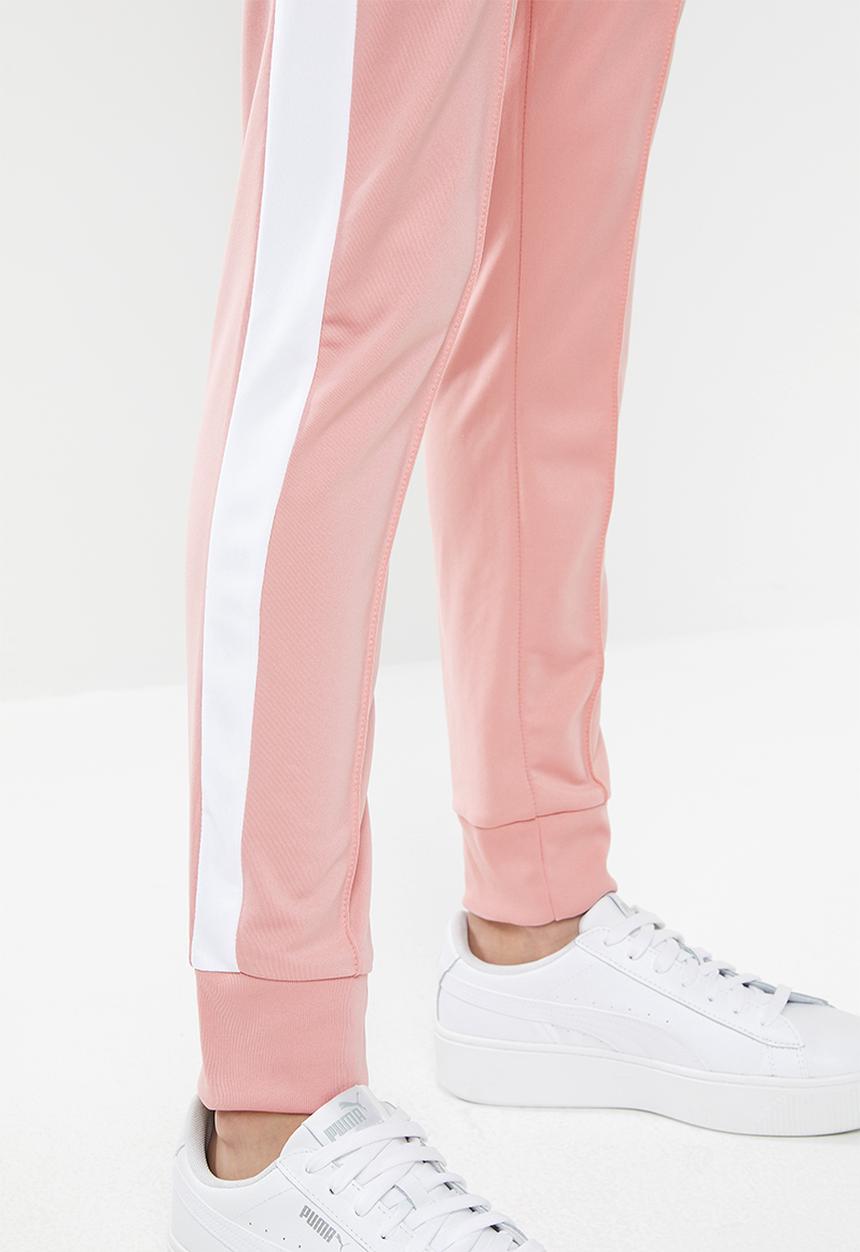 PUMA - Classic track pants - pink & white