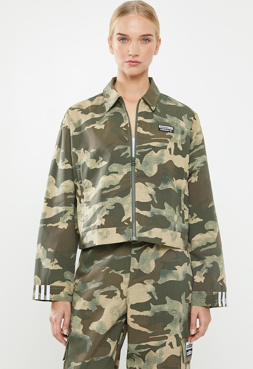 adidas Originals - Camo tracktop - green