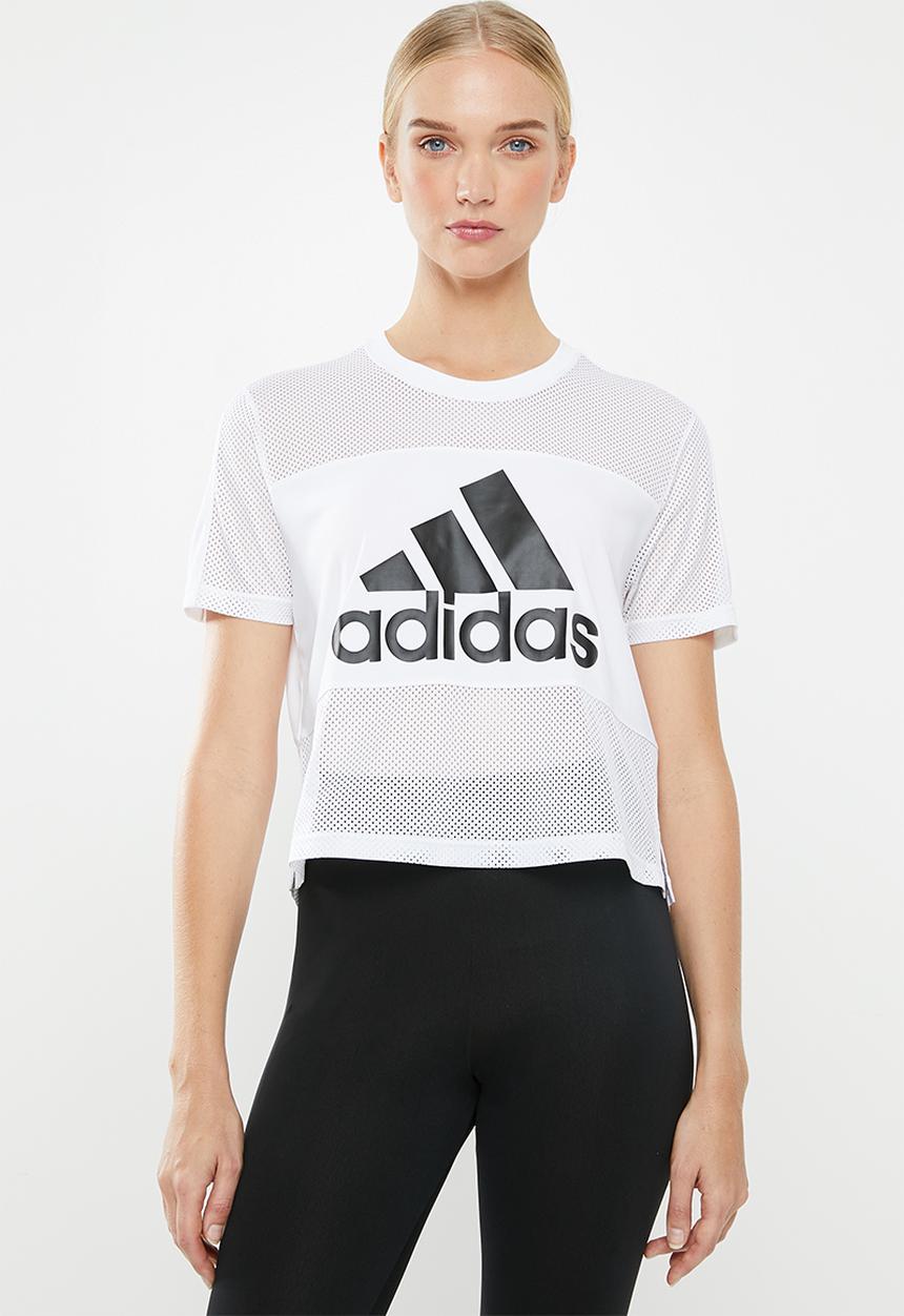 adidas - Badge of sport mesh tee - white