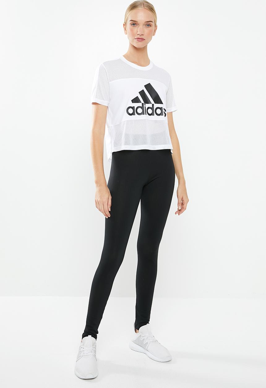 adidas - Badge of sport mesh tee - white