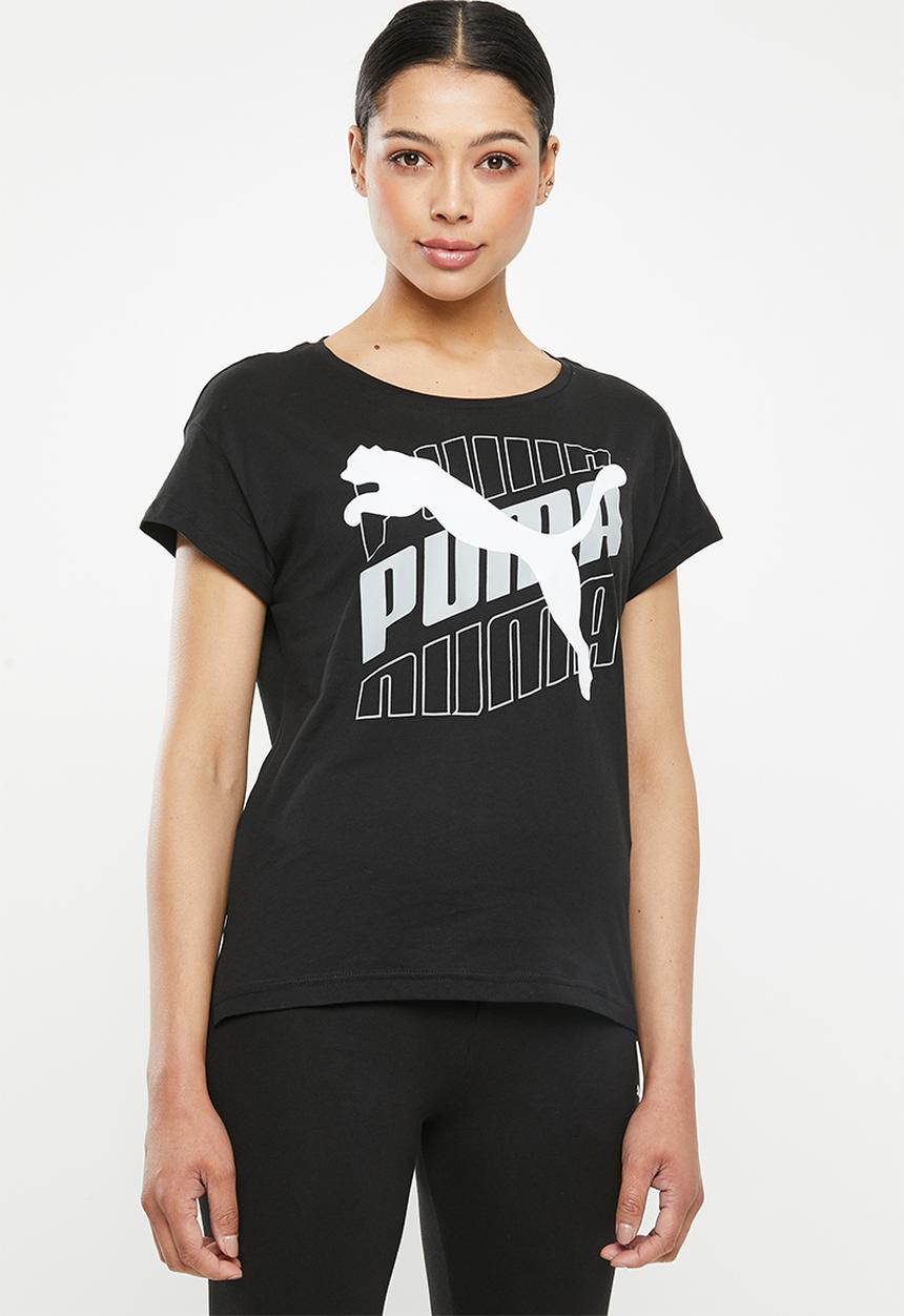 PUMA - Modern sports graphic tee - black & white