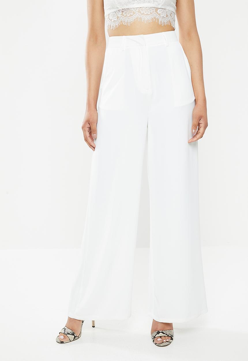Glamorous - Wide leg trouser - white
