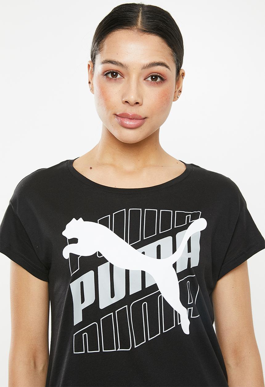 PUMA - Modern sports graphic tee - black & white