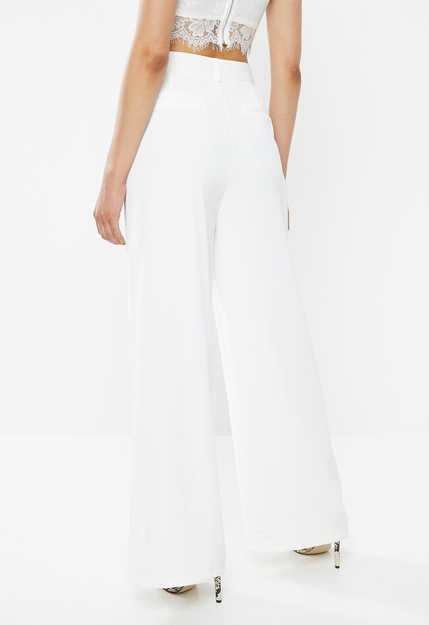 Glamorous - Wide leg trouser - white