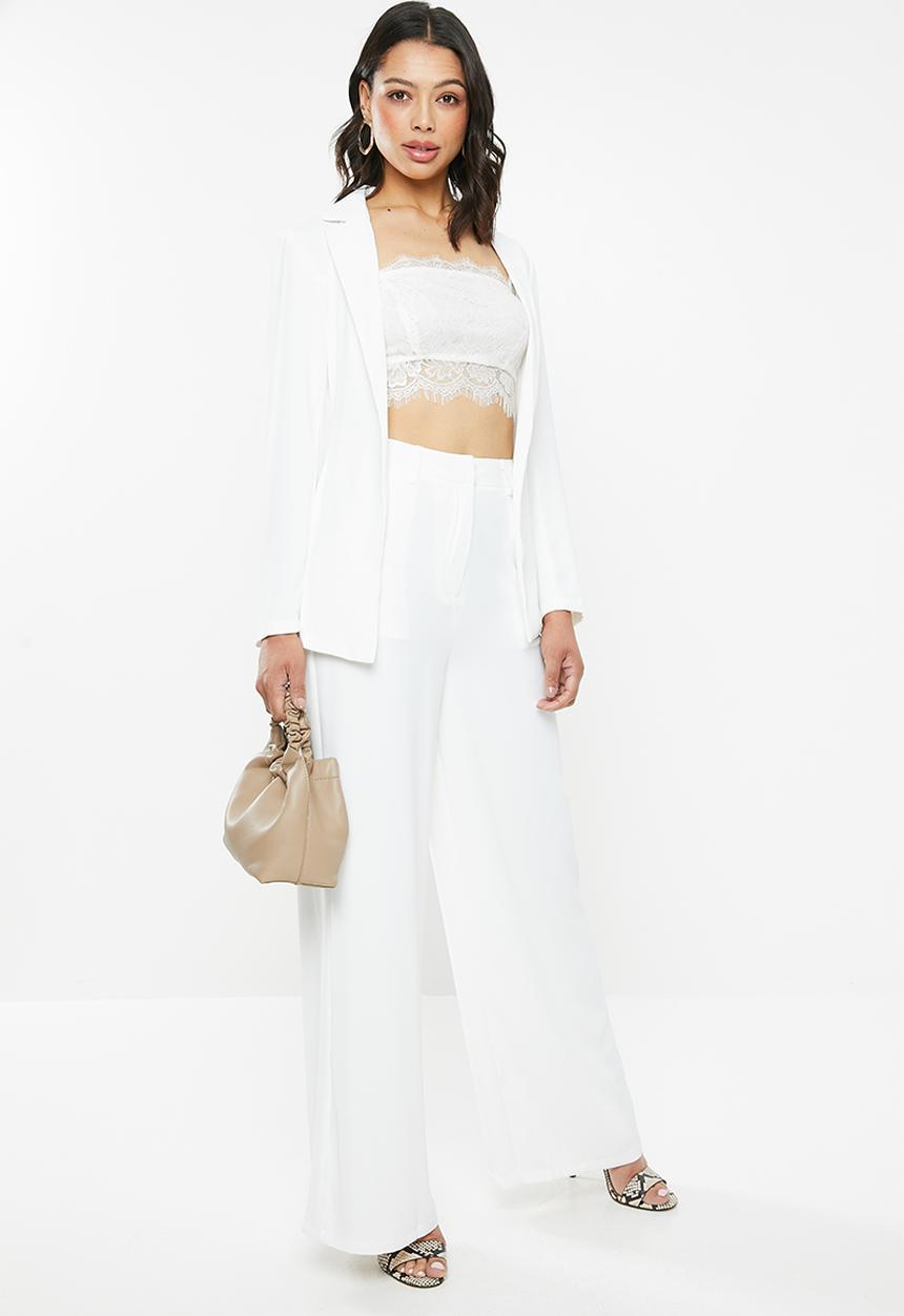 Glamorous - Wide leg trouser - white