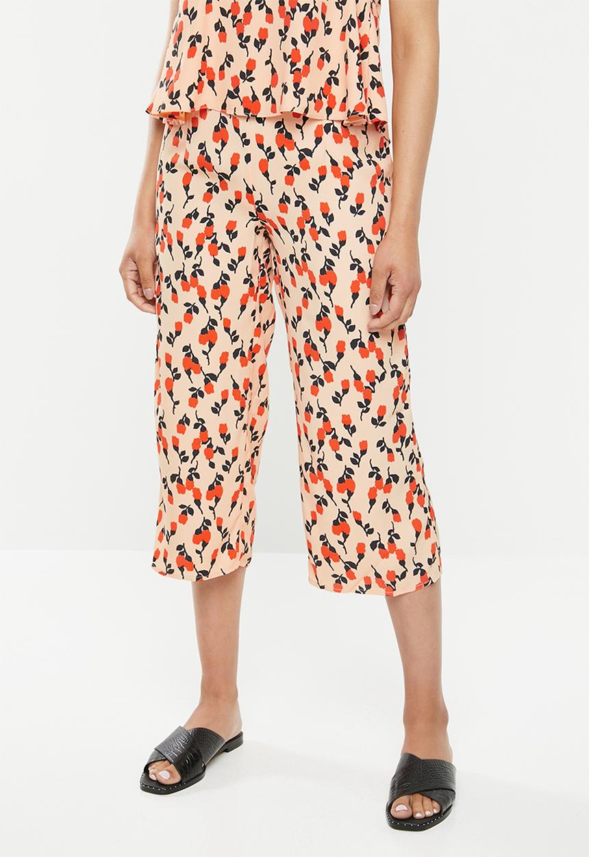 Glamorous - Co-ord wide leg trousers - peach 