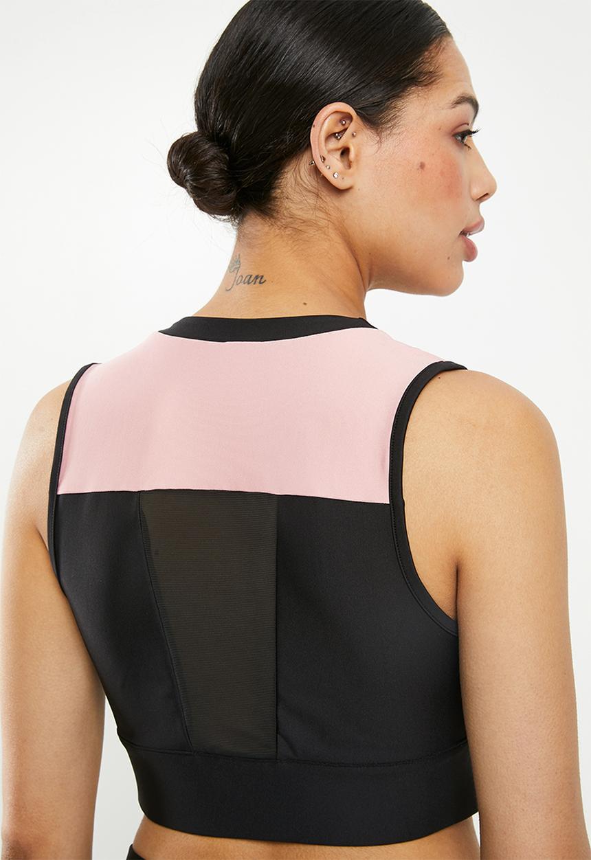 PUMA - Chase crop top - black & lime