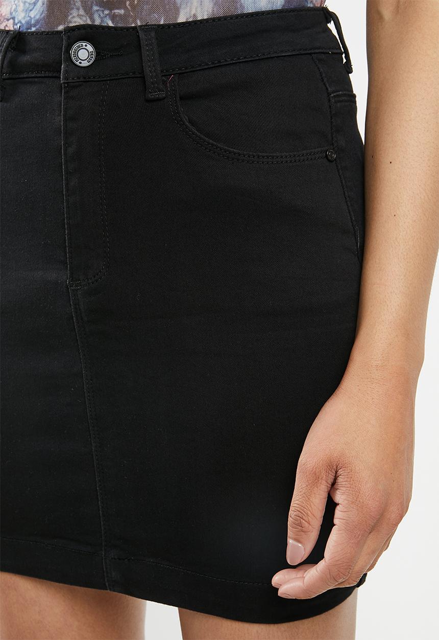 Missguided - Super stretch mini skirt - black 