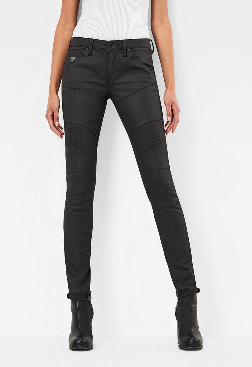 G-STAR - 5620 Custom mid skinny - black