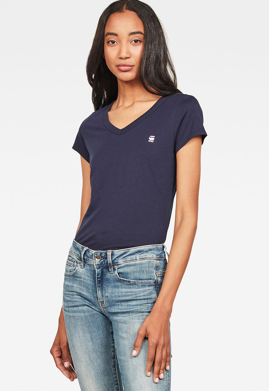 G-STAR - Eyben slim T-shirt - blue