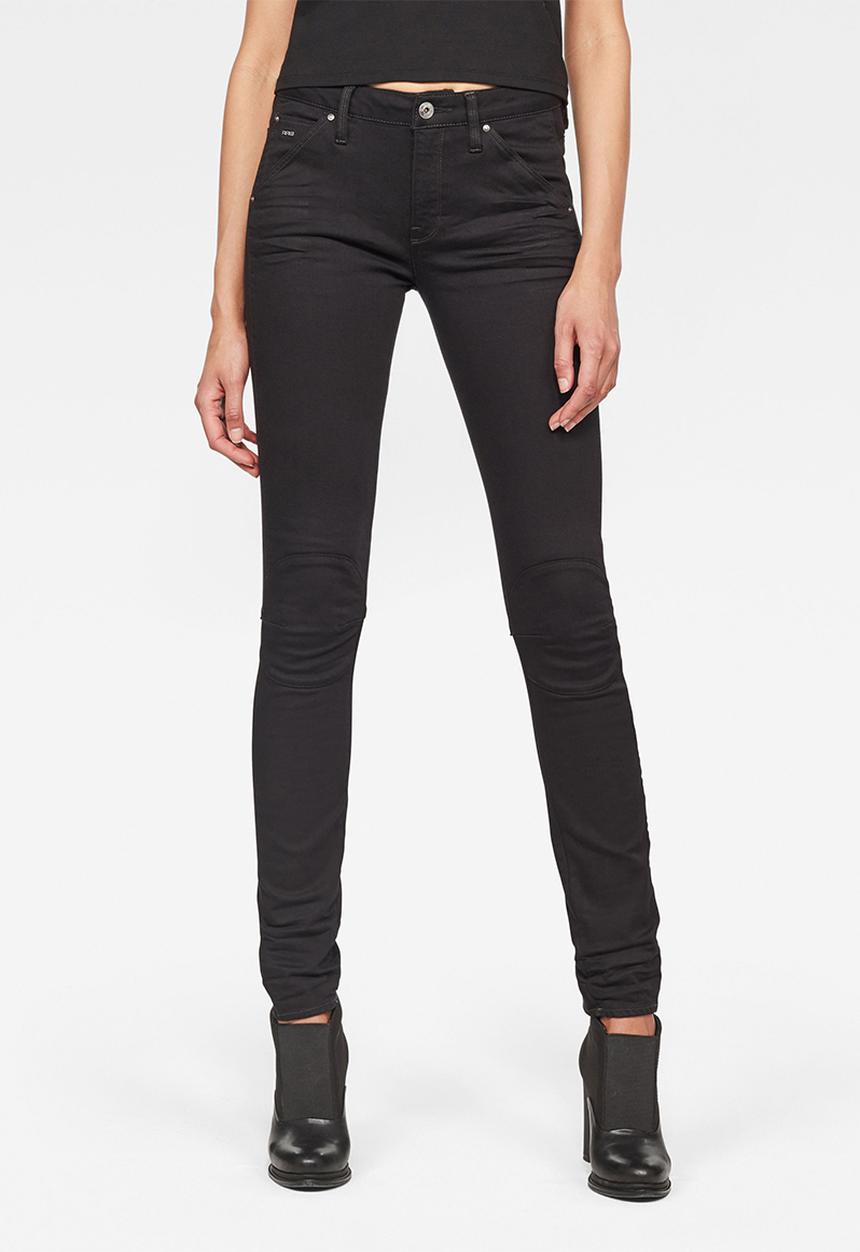 G-STAR - 5622 Mid skinny - black