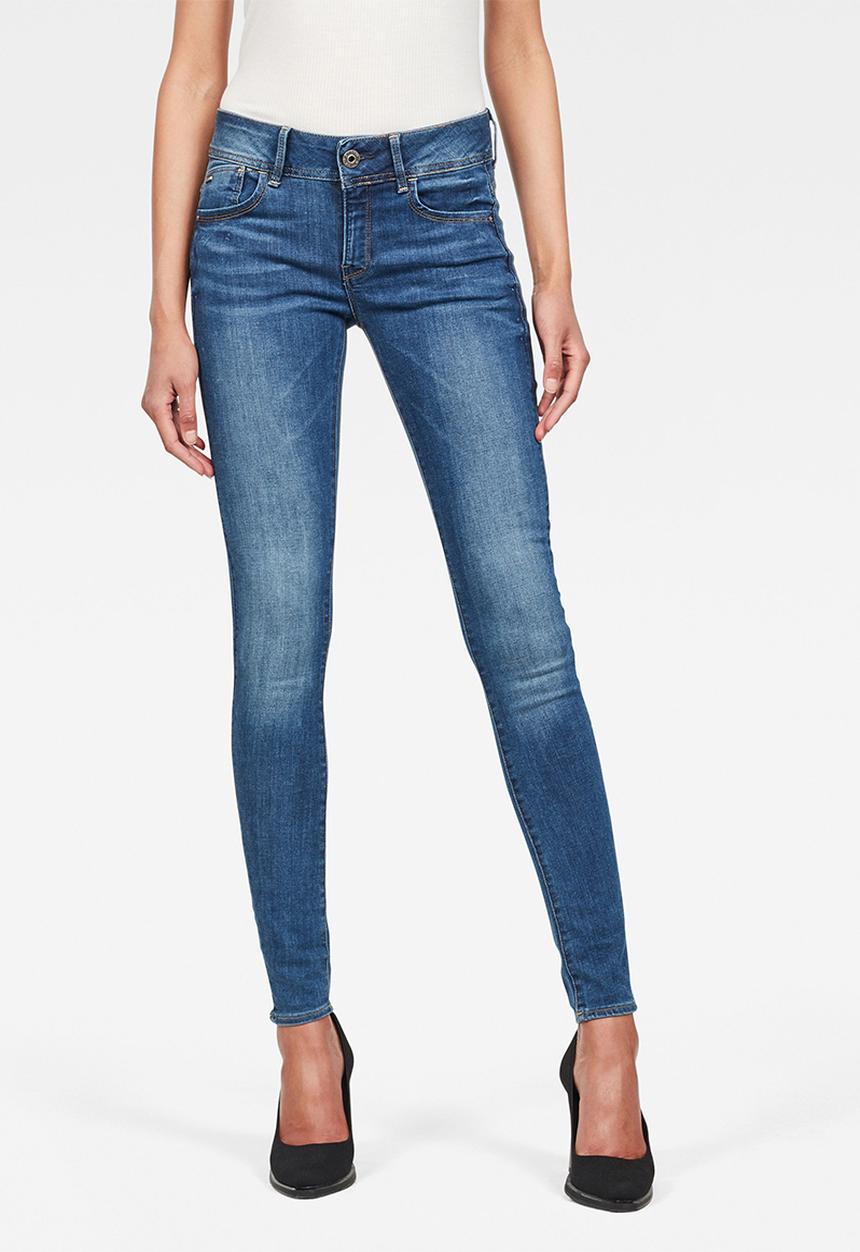 G-STAR - Lynn mid waist skinny - blue