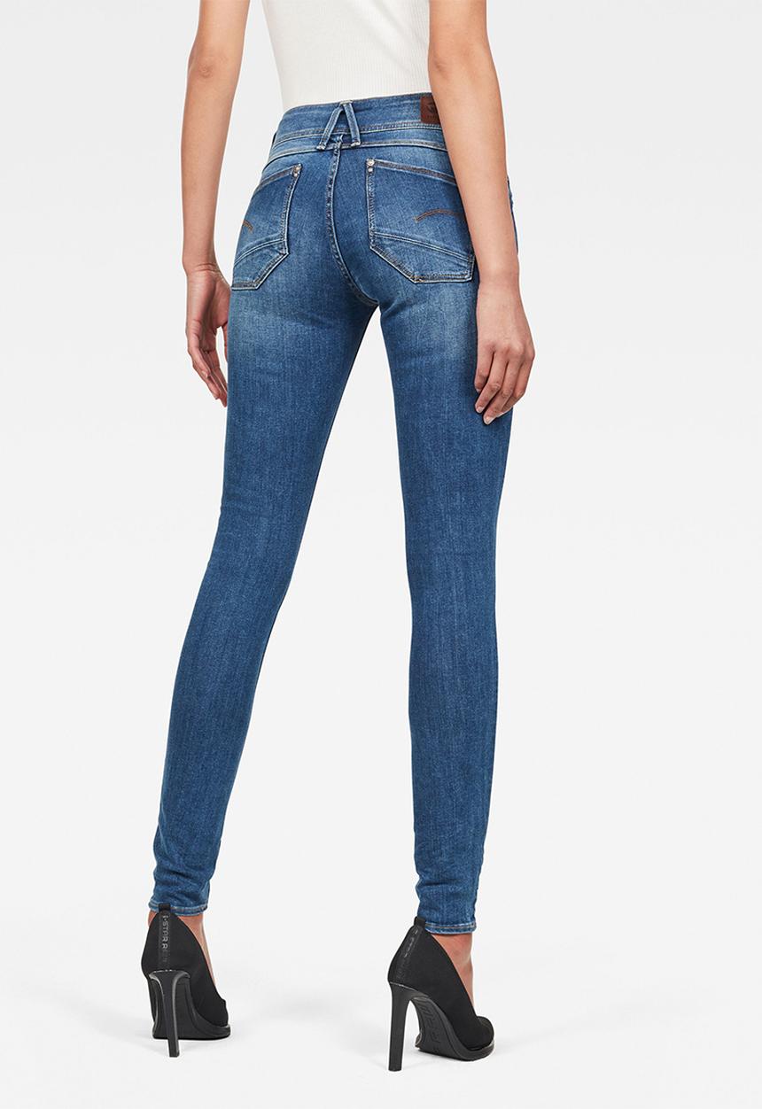 G-STAR - Lynn mid waist skinny - blue