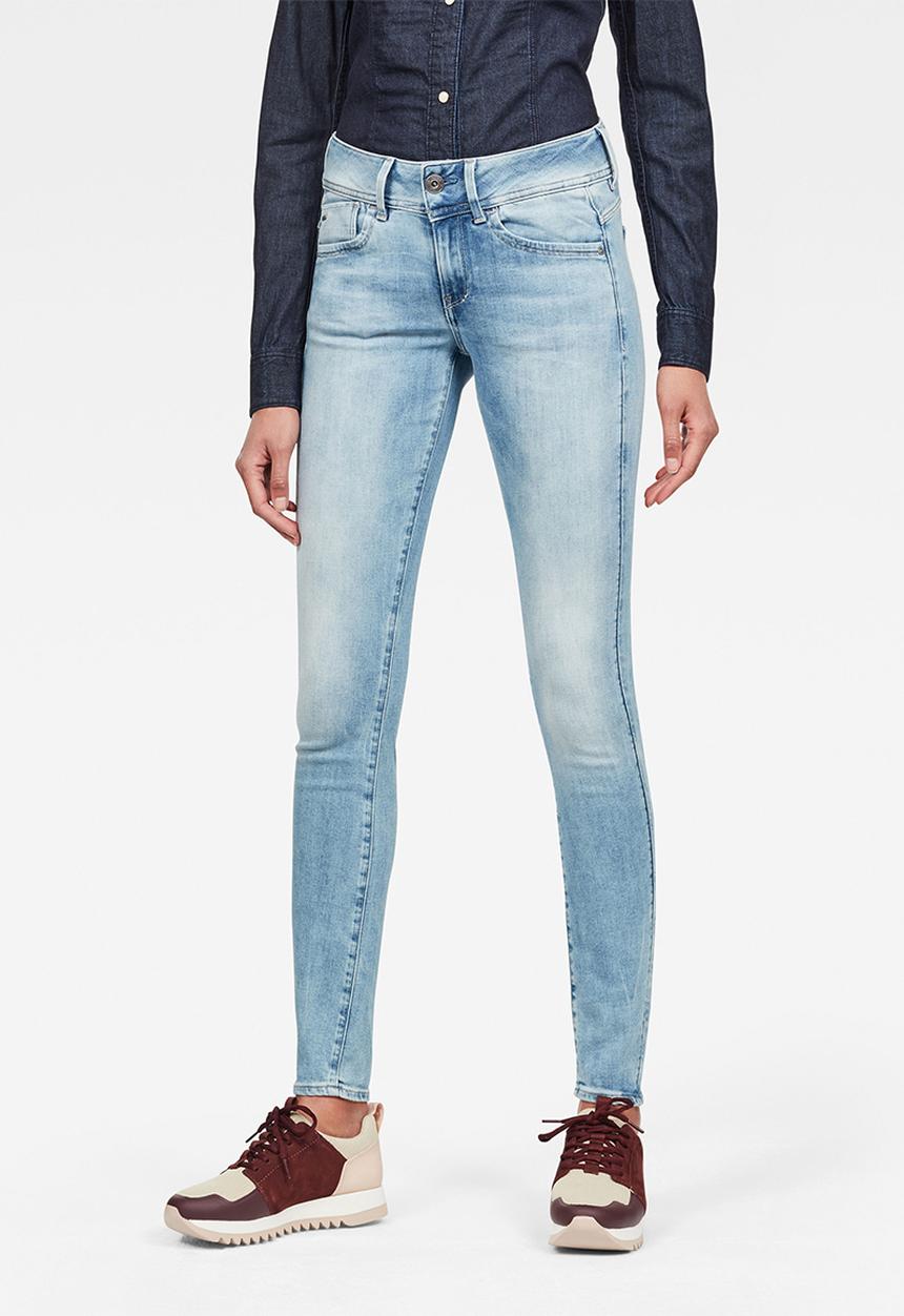 G-STAR - Lynn mid waist skinny - blue