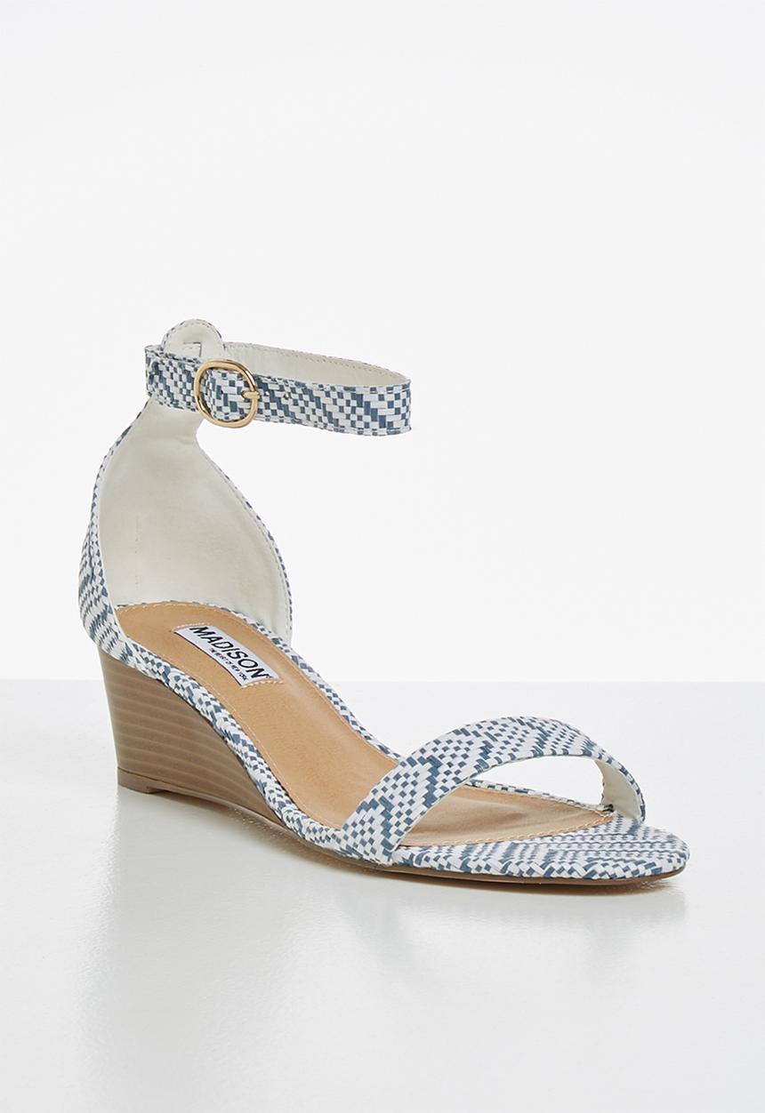 Madison® - Iliana wedge  - blue & white