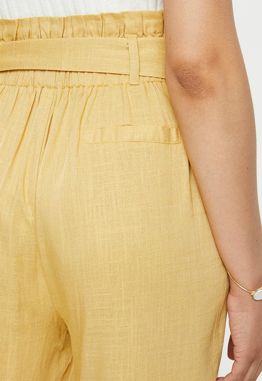 Glamorous - Linen look trousers - mustard