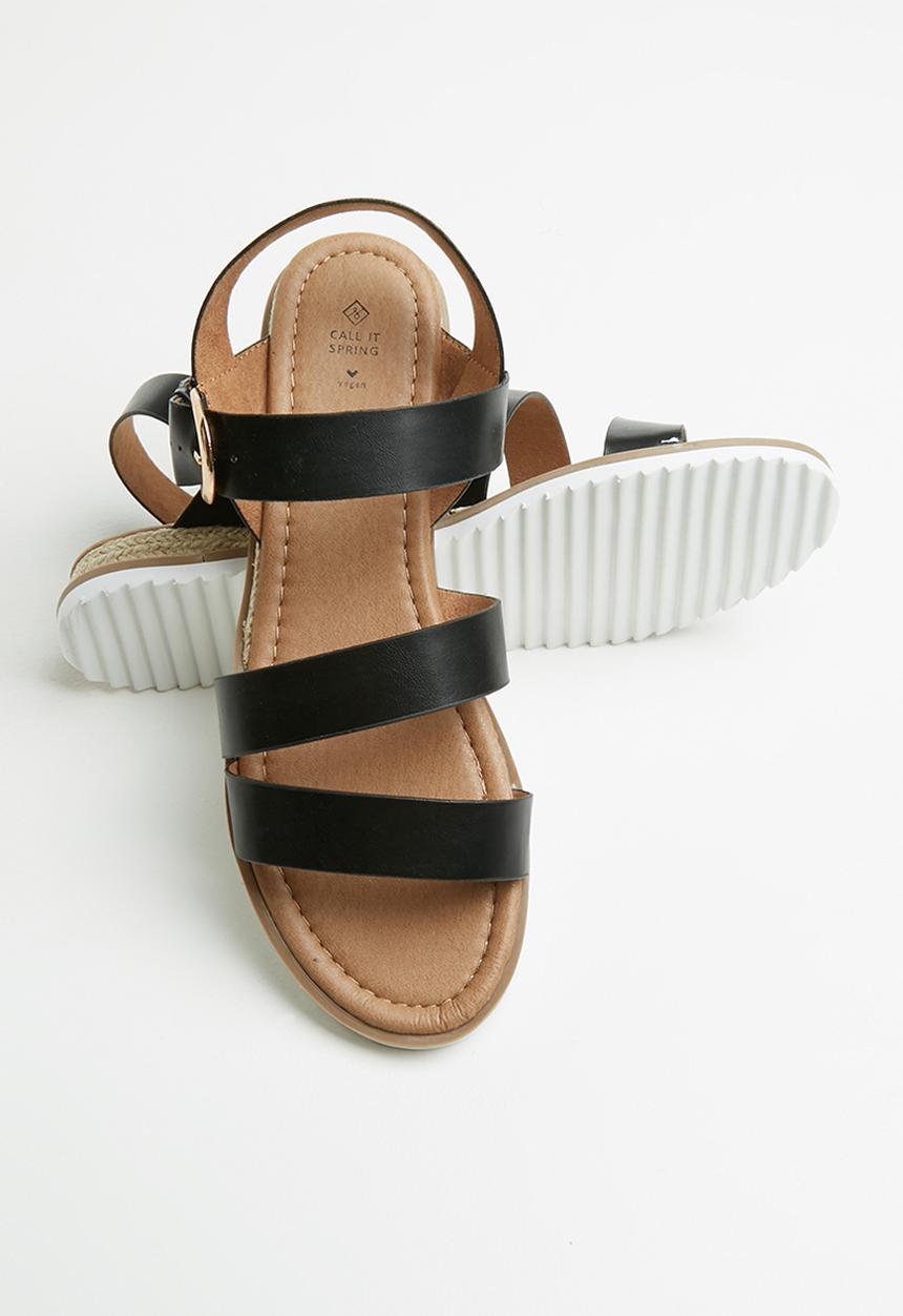 Call It Spring - Discaria sandal - black synthetic