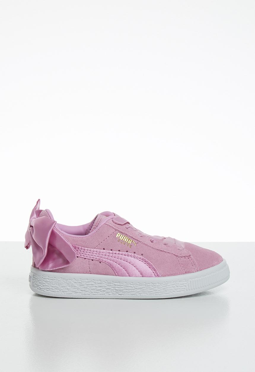 PUMA - Girls suede bow ac ps - purple