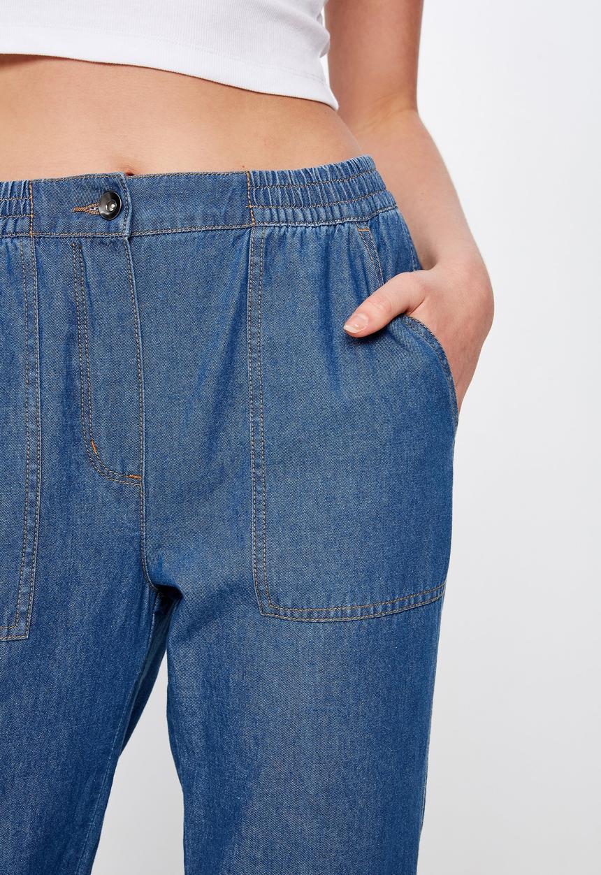 Cotton On - Cuffed chino - blue