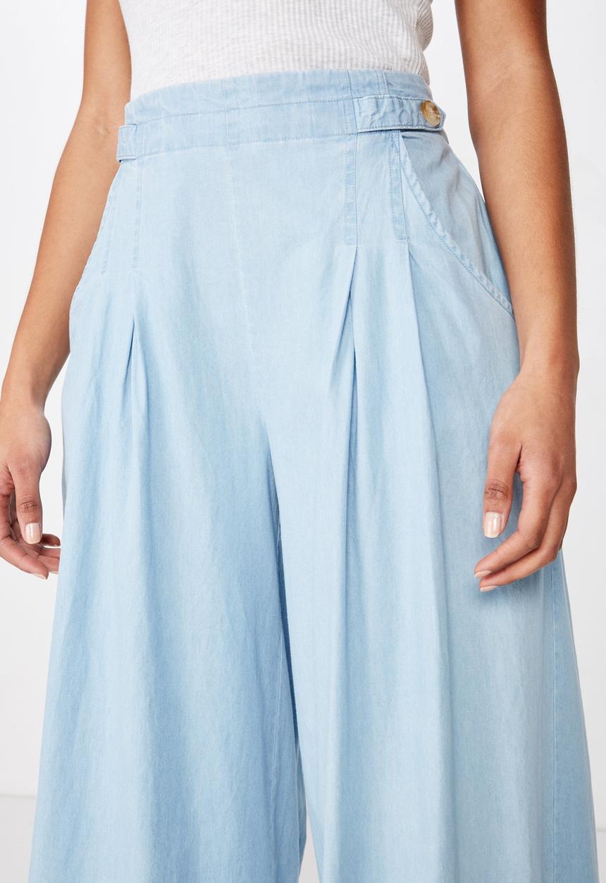 Cotton On - Luna button culotte  - blue