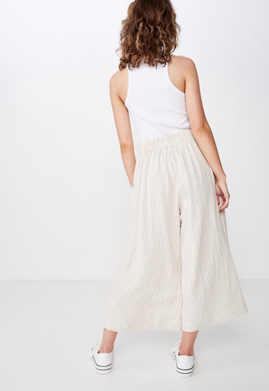 Cotton On - Luna button culotte  - beige