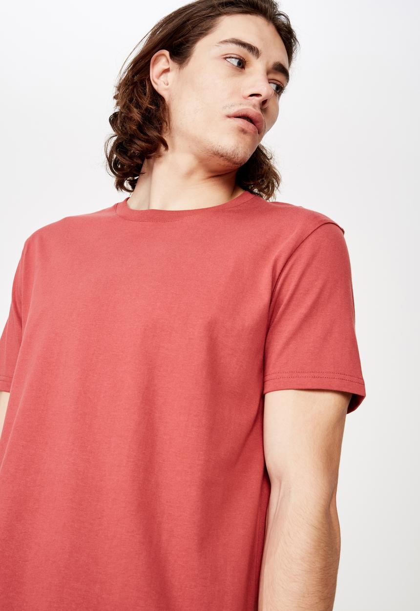 Factorie - Longline T-shirt - red