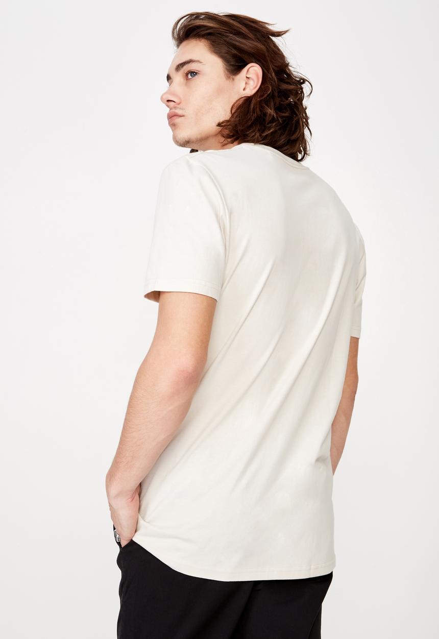 Factorie - Slim graphic T-shirt - ivory