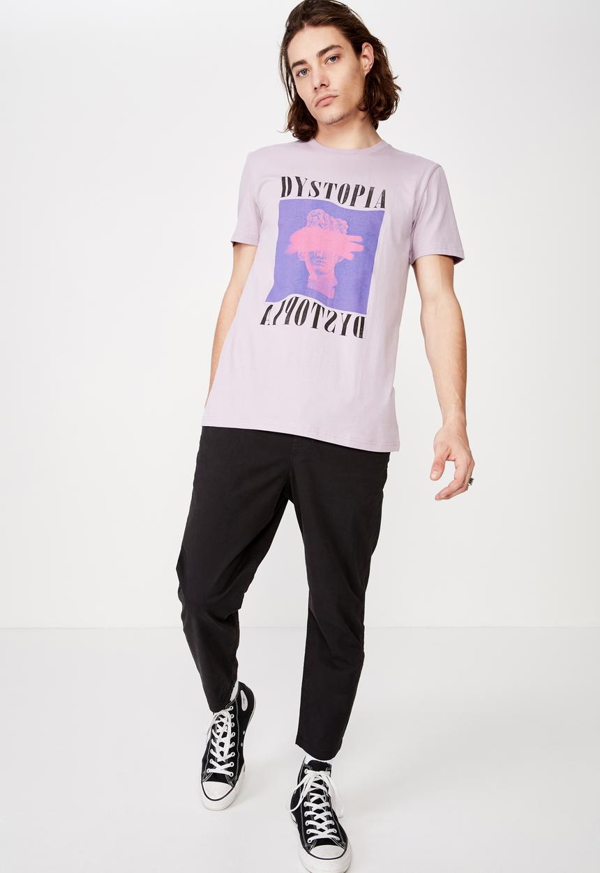 Factorie - Slim graphic T-shirt - purple 